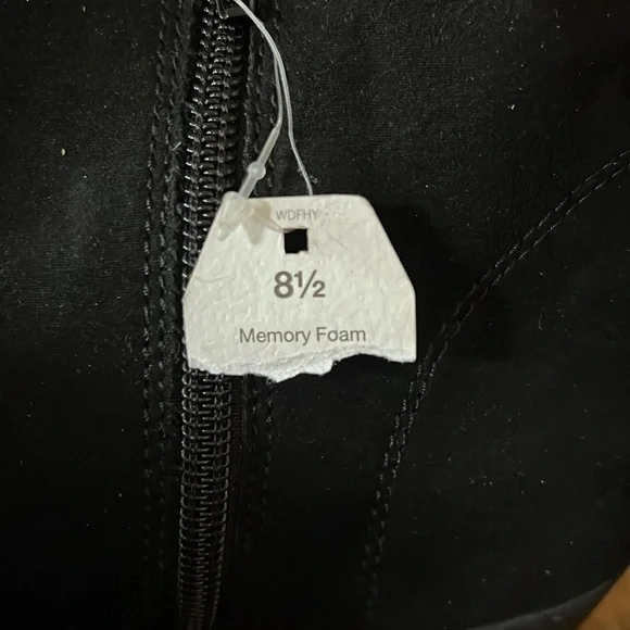 NWT Time and Tru Black Western Style Booties with Memory Foam - Picture 8 of 8